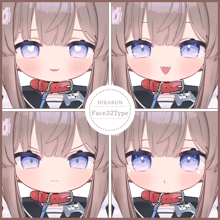 💗【FREE/無料】Hikarun32Type❥動くまばたきFaceAnimations ⌖ ݁˚