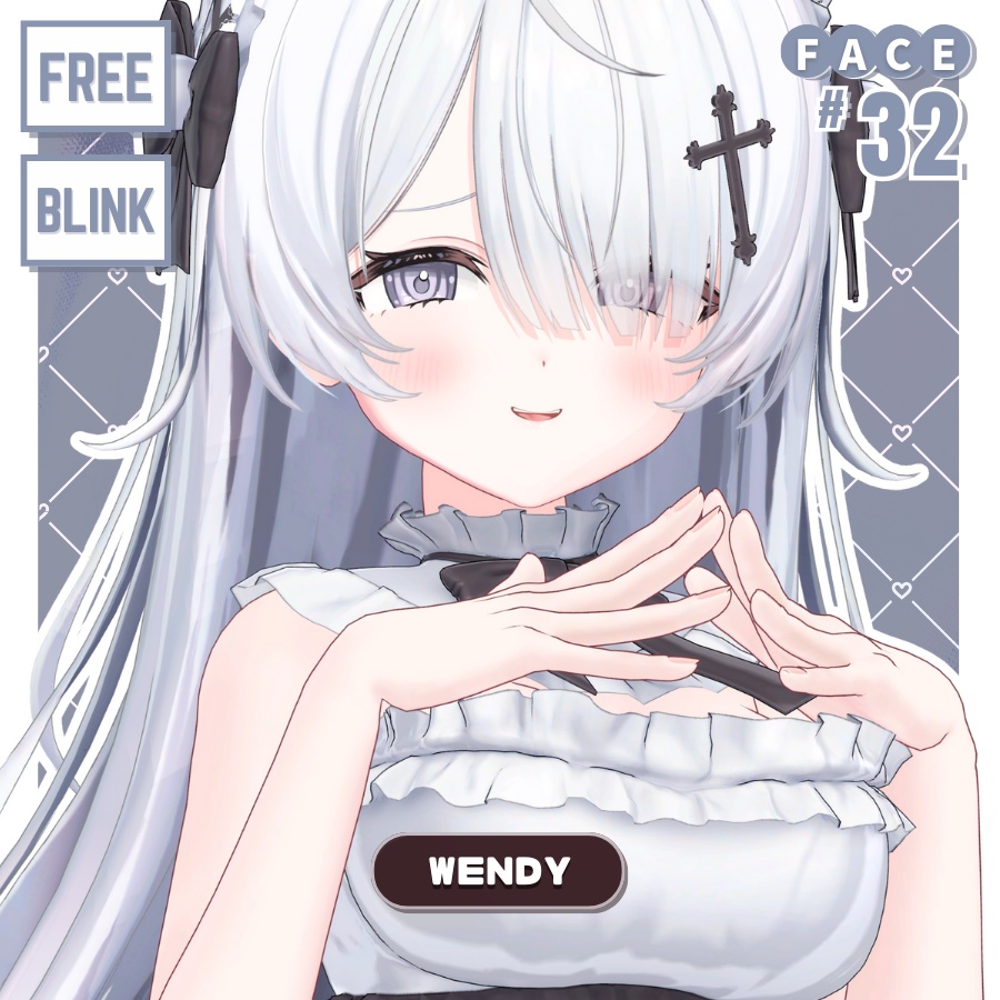💗【FREE/無料】Wendy32Type❥動くまばたきFaceAnimations ⌖ ݁˚