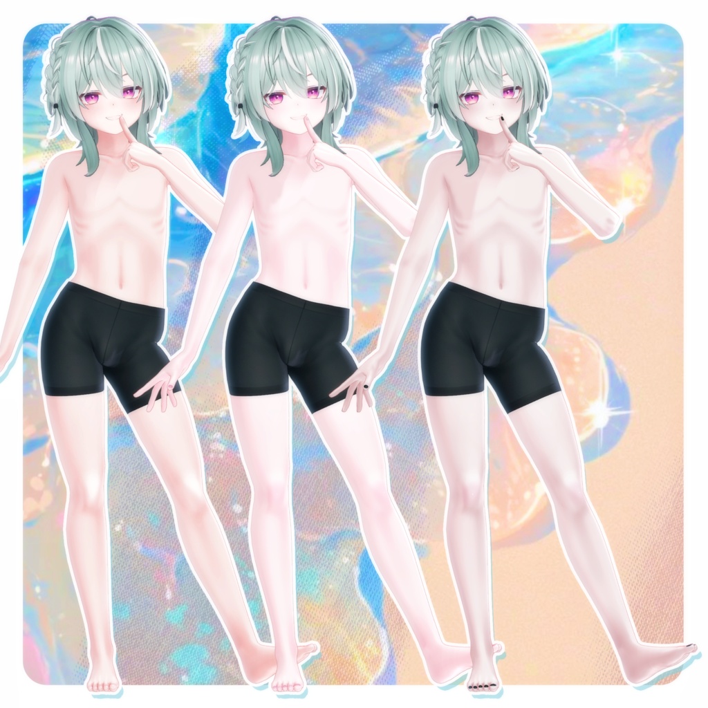 🩵【キリサメ-Kirisame】BodyTexture&Nail