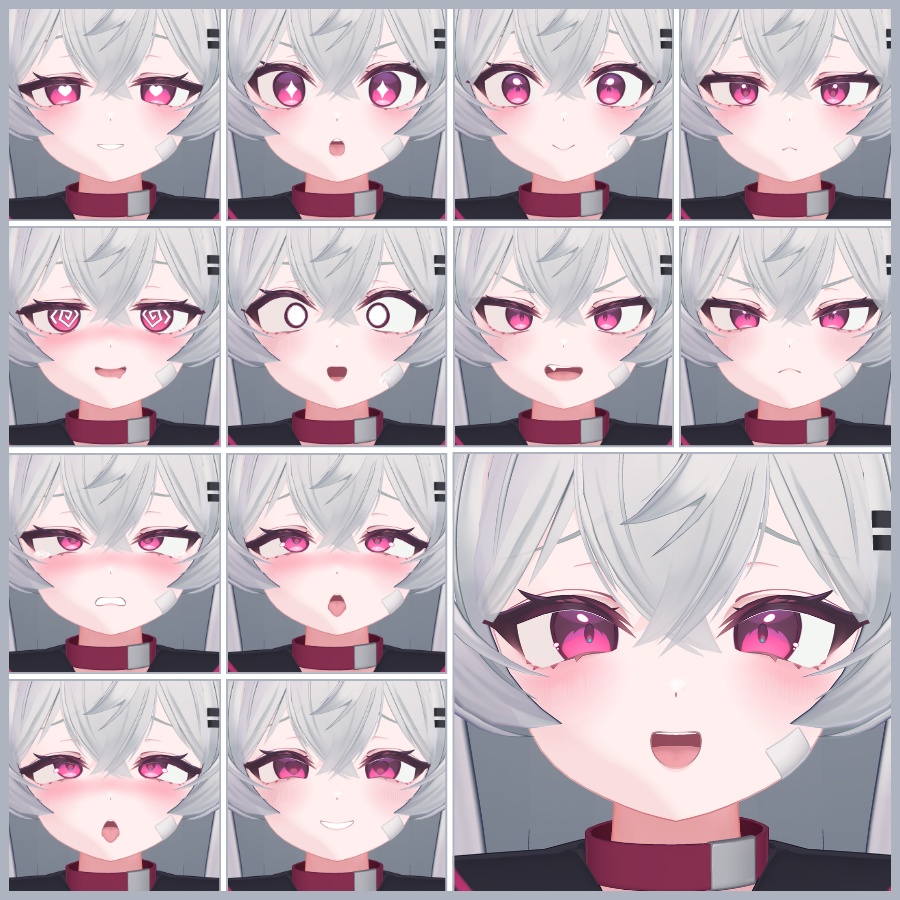 💗【FREE/無料】Riru32Type❥動くまばたきFaceAnimations ⌖ ݁˚