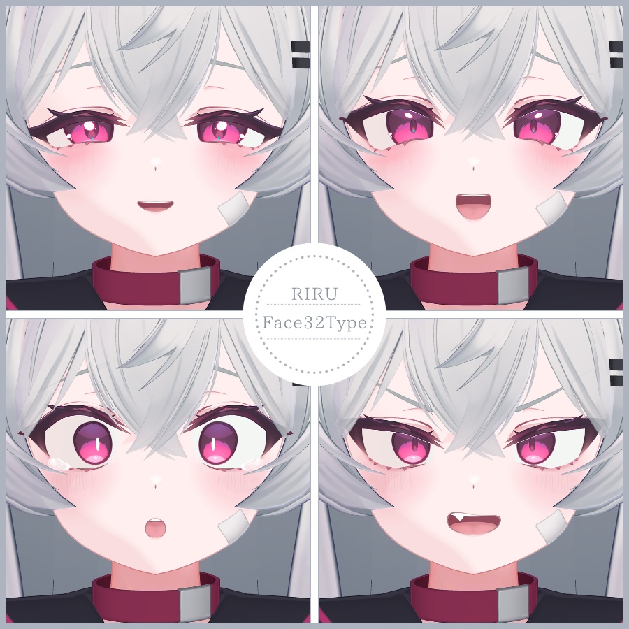 💗【FREE/無料】Riru32Type❥動くまばたきFaceAnimations ⌖ ݁˚