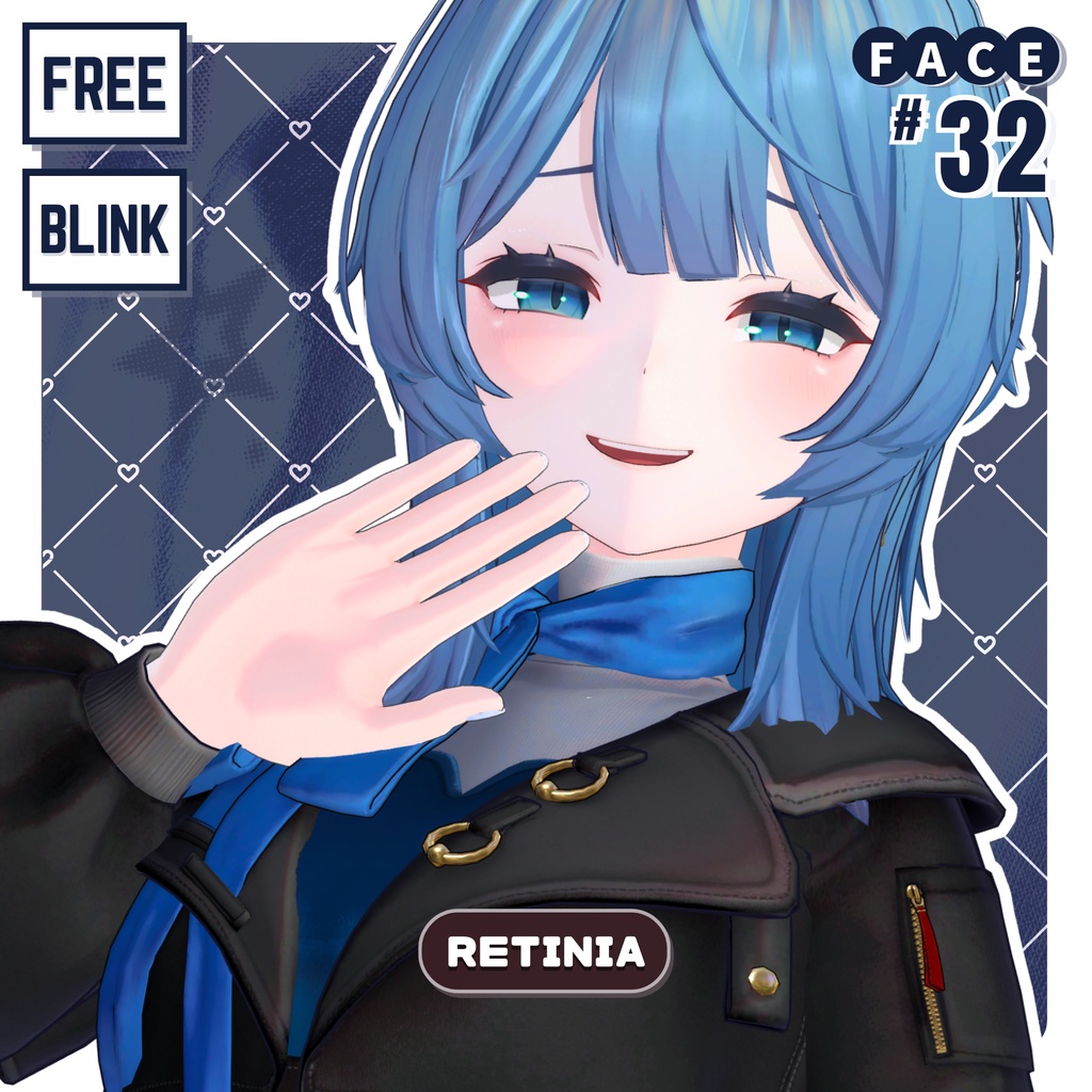 💗【FREE/無料】Retinia32Type❥動くまばたきFaceAnimations ⌖ ݁˚