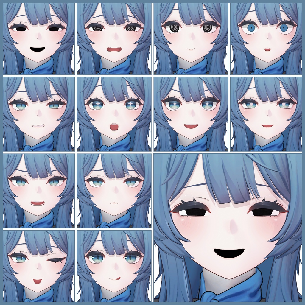 💗【FREE/無料】Retinia32Type❥動くまばたきFaceAnimations ⌖ ݁˚