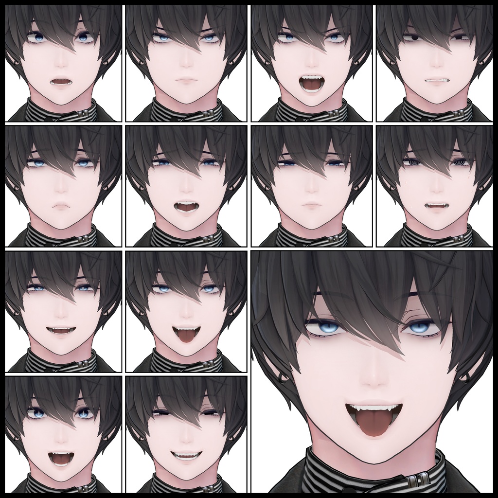 💗【FREE/無料】Baku32Type❥動くまばたきFaceAnimations ⌖ ݁˚