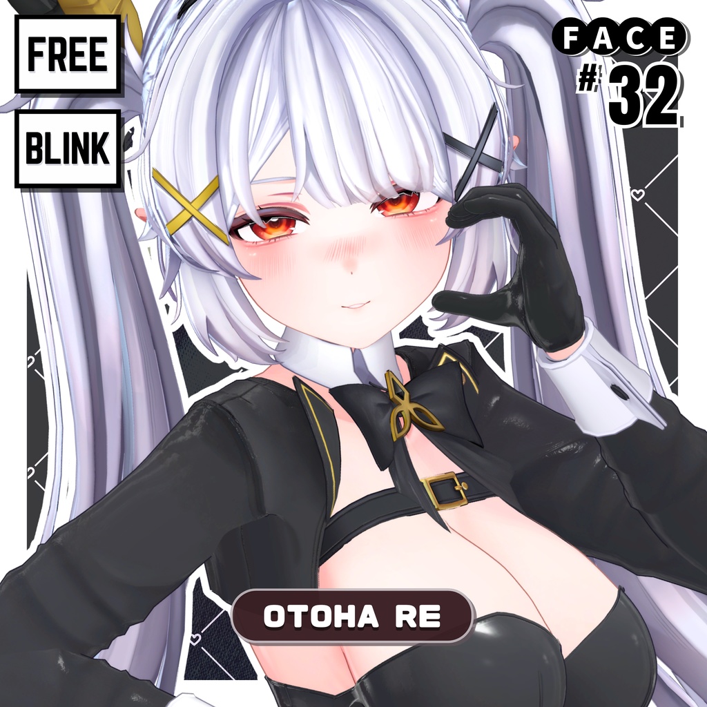 💗【FREE/無料】Otoha Re32Type❥動くまばたきFaceAnimations ⌖ ݁˚