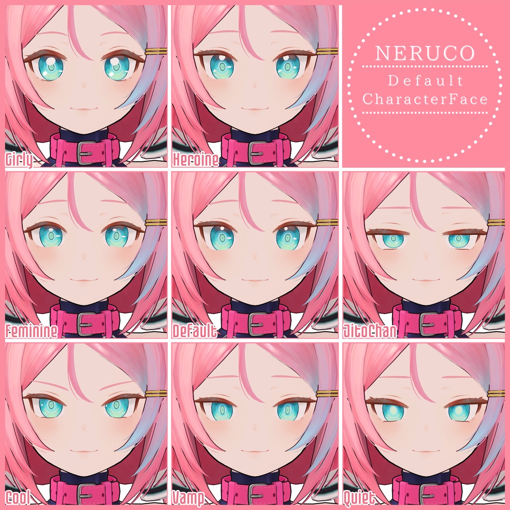 💗【FREE/無料】Neruko32Type❥動くまばたきFaceAnimations ⌖ ݁˚