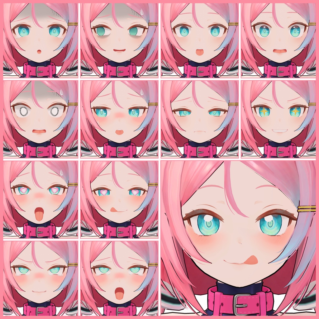 💗【FREE/無料】Neruko32Type❥動くまばたきFaceAnimations ⌖ ݁˚