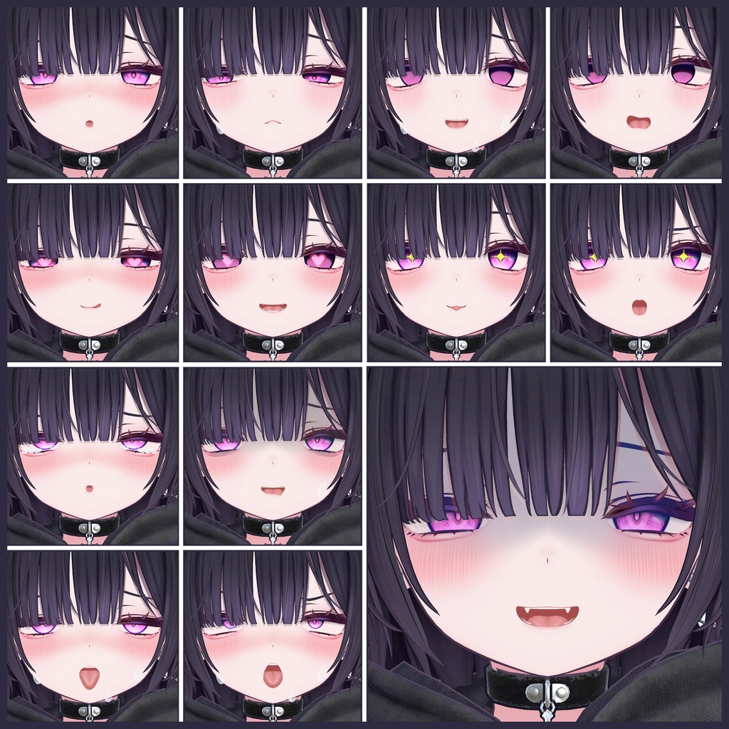 💗【FREE/無料】Miriam32Type❥動くまばたきFaceAnimations ⌖ ݁˚