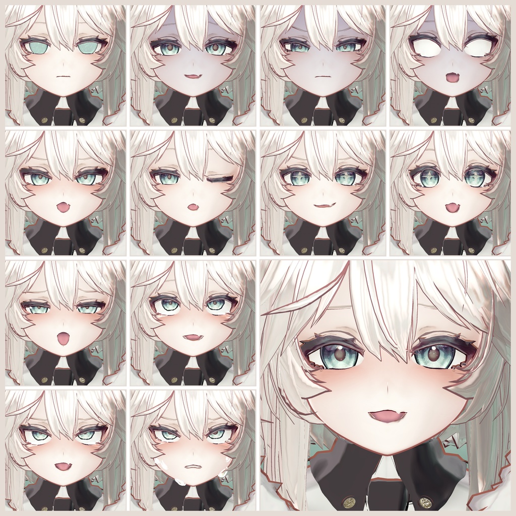 💗【FREE/無料】Neil32Type❥動くまばたきFaceAnimations ⌖ ݁˚