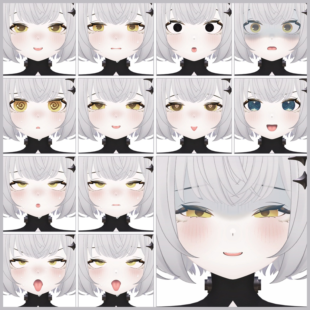 💗【FREE/無料】Nelfy32Type❥動くまばたきFaceAnimations ⌖ ݁˚