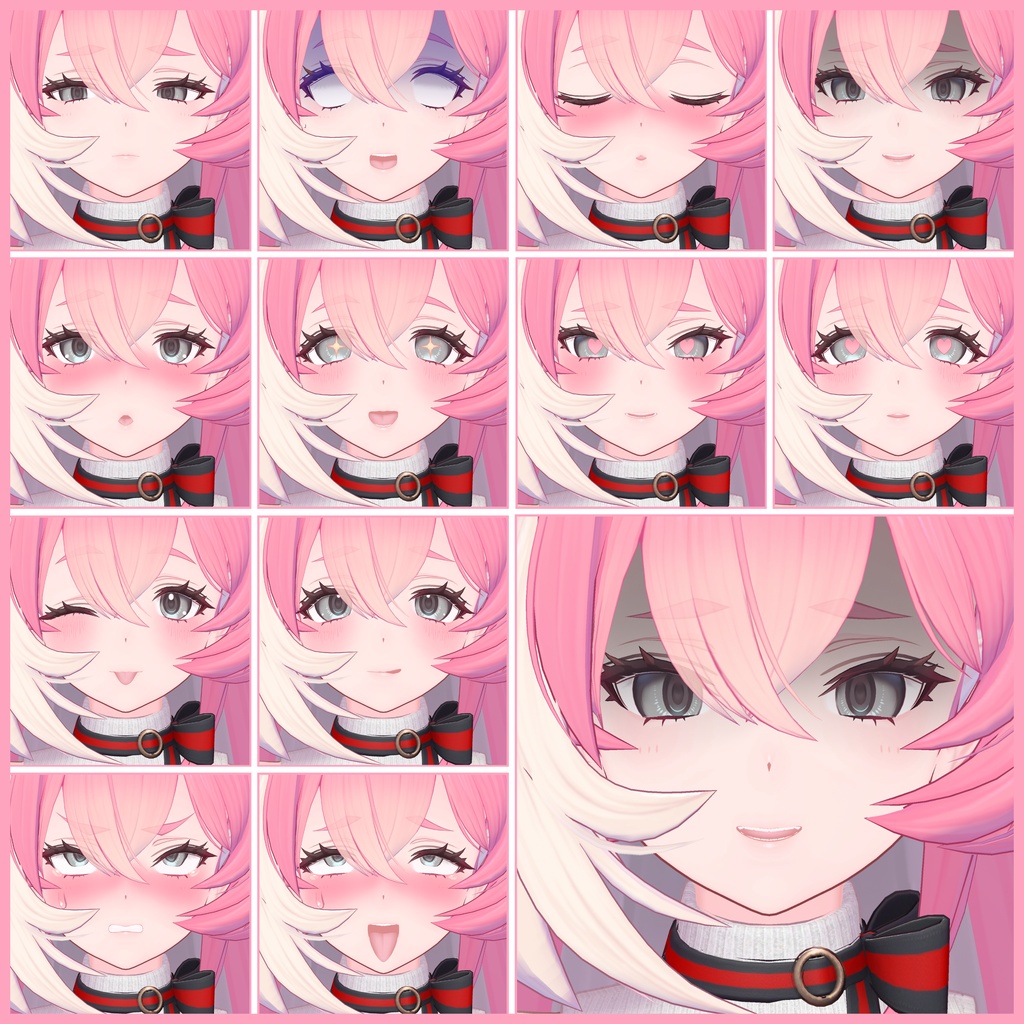 💗【FREE/無料】Komane32Type❥動くまばたきFaceAnimations ⌖ ݁˚