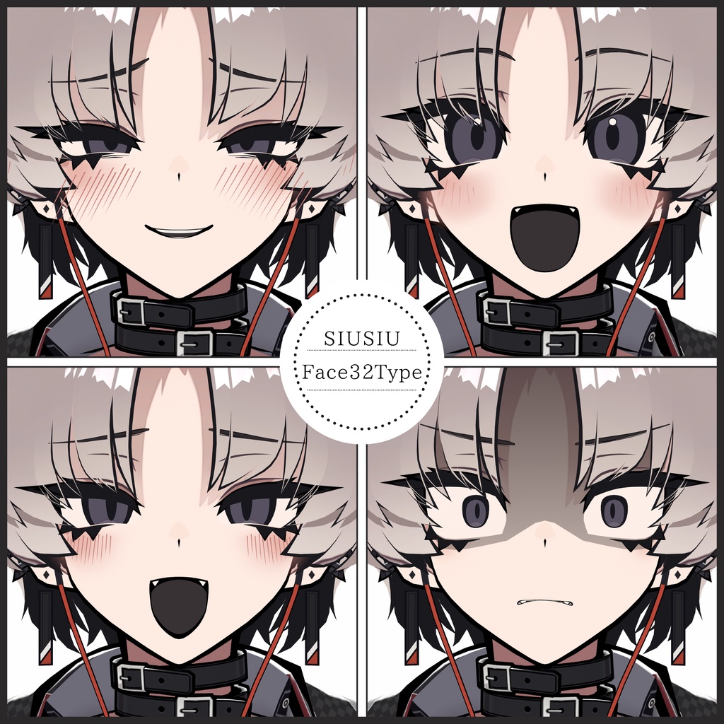 💗【FREE/無料】SiuSiu32Type❥動くまばたきFaceAnimations ⌖ ݁˚
