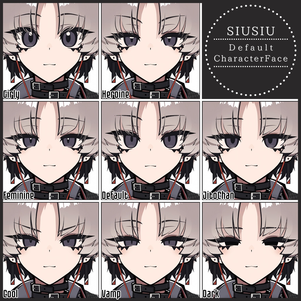 💗【FREE/無料】SiuSiu32Type❥動くまばたきFaceAnimations ⌖ ݁˚