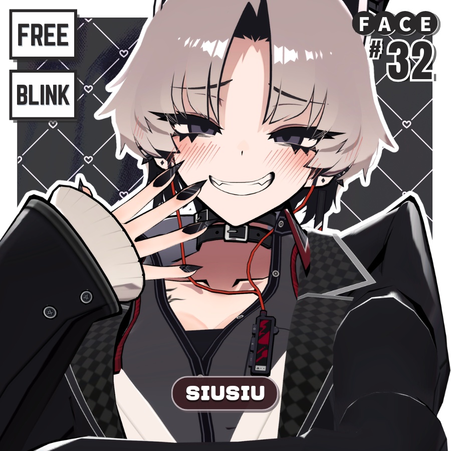 💗【FREE/無料】SiuSiu32Type❥動くまばたきFaceAnimations ⌖ ݁˚