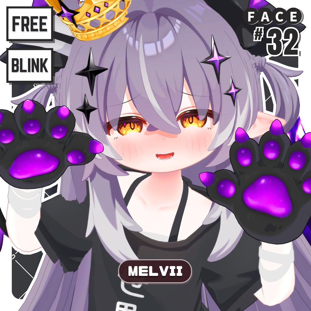 💗【FREE/無料】Melvii32Type❥動くまばたきFaceAnimations ⌖ ݁˚