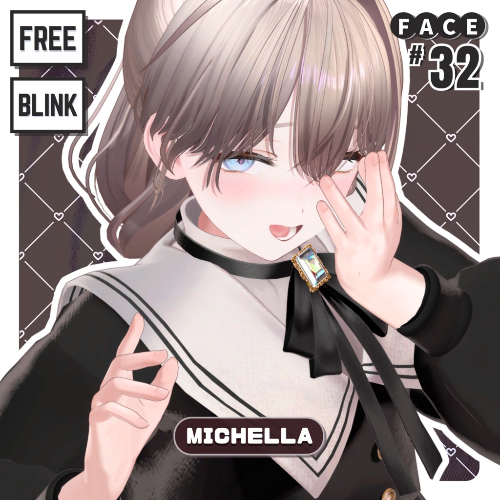 💗【FREE/無料】Michella32Type❥動くまばたきFaceAnimations ⌖ ݁˚