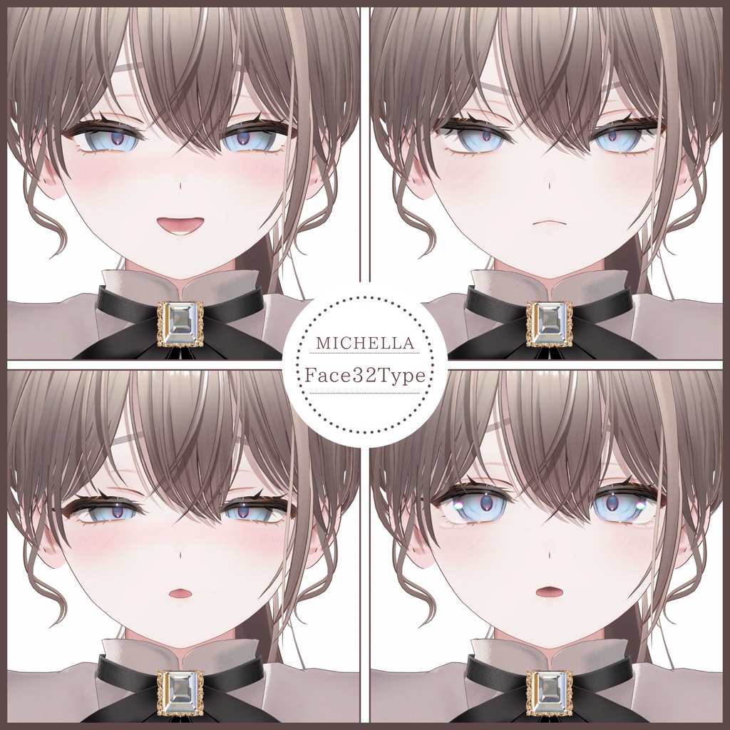💗【FREE/無料】Michella32Type❥動くまばたきFaceAnimations ⌖ ݁˚