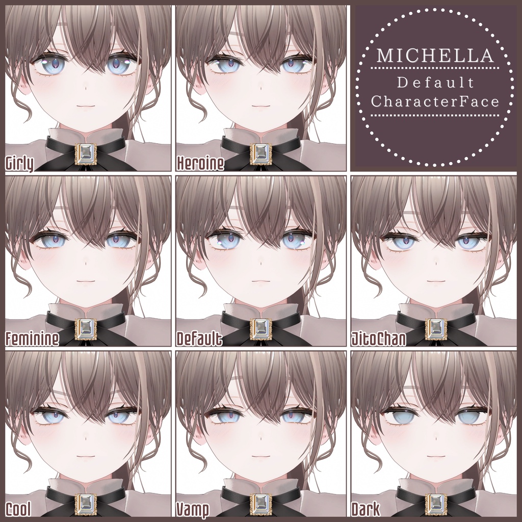 💗【FREE/無料】Michella32Type❥動くまばたきFaceAnimations ⌖ ݁˚