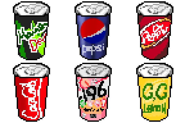 【無料版あり！】ドット絵　(ジュース缶)