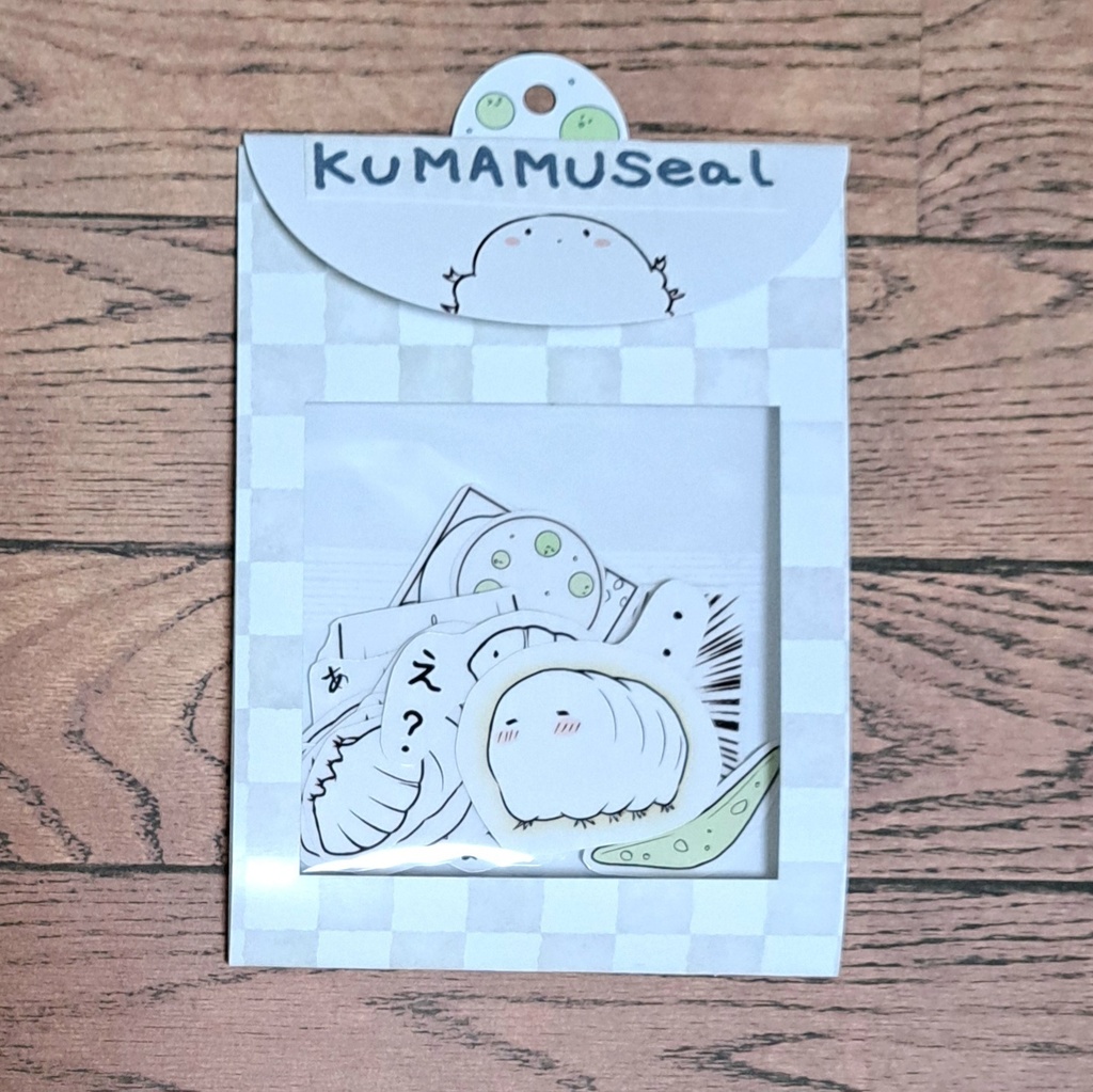 クマムシール(透明素材)