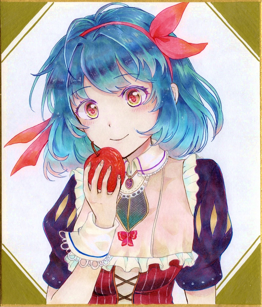 イラスト色紙(18×21cm)