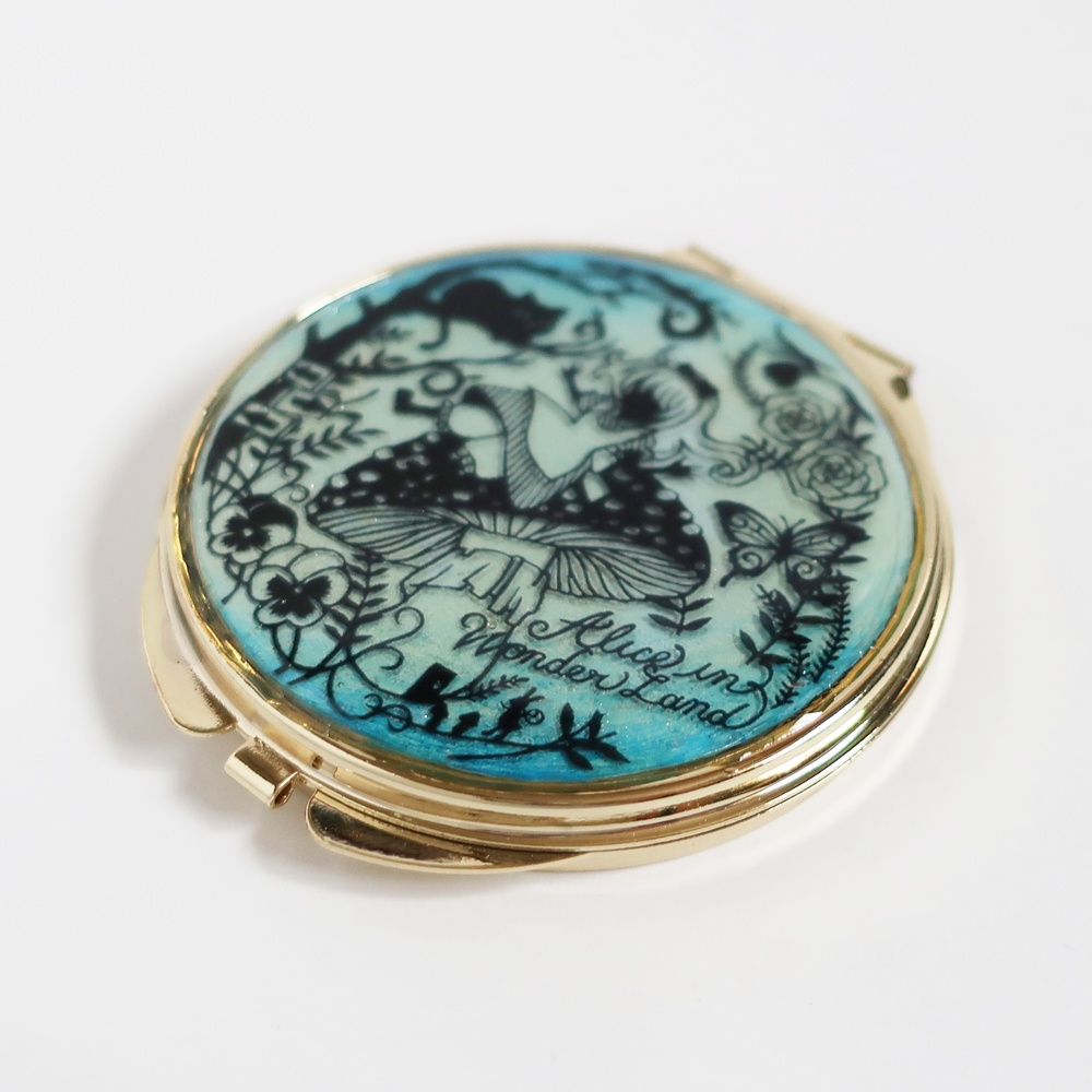 「不思議の国のアリス」切り絵ミラー(スワロなし)