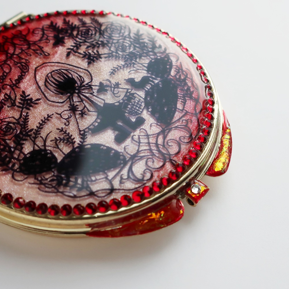 「赤ずきん」切り絵ミラー