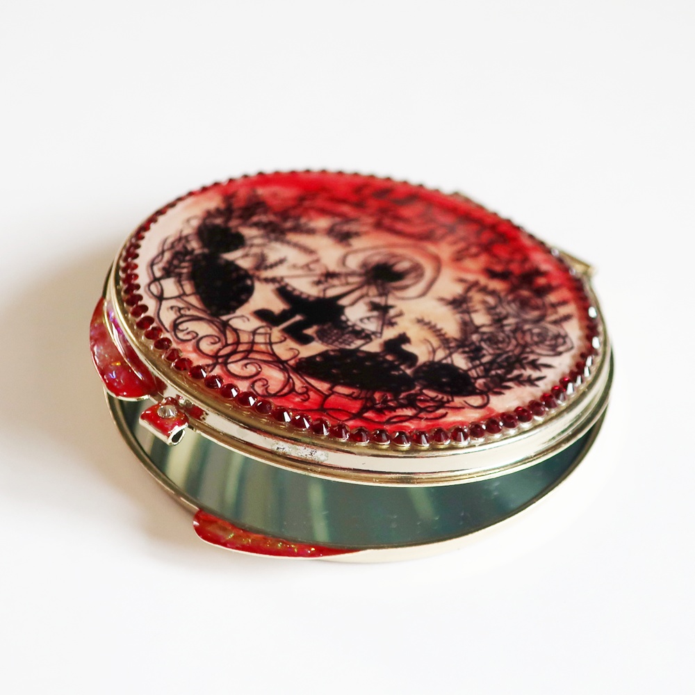 「赤ずきん」切り絵ミラー