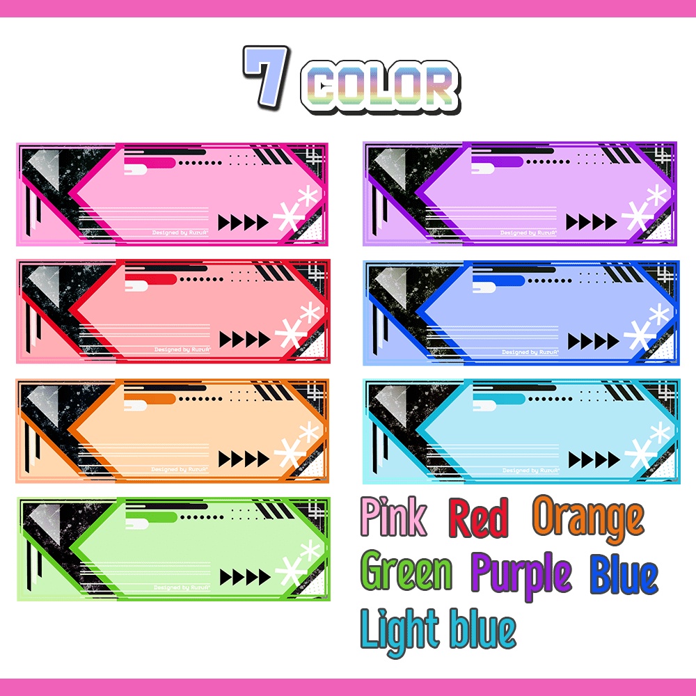 【xヘッダー(バナー)素材】7COLOR