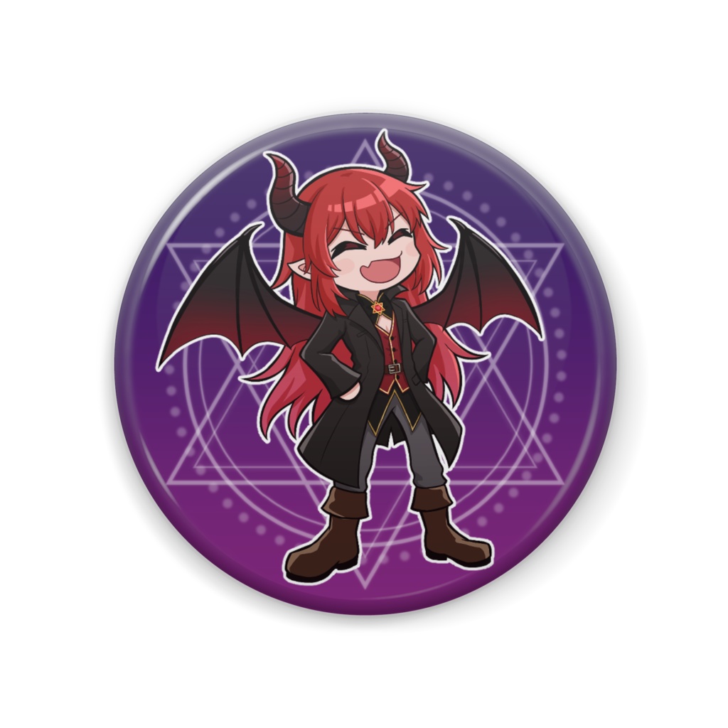 魔王アクギア缶バッジver1
