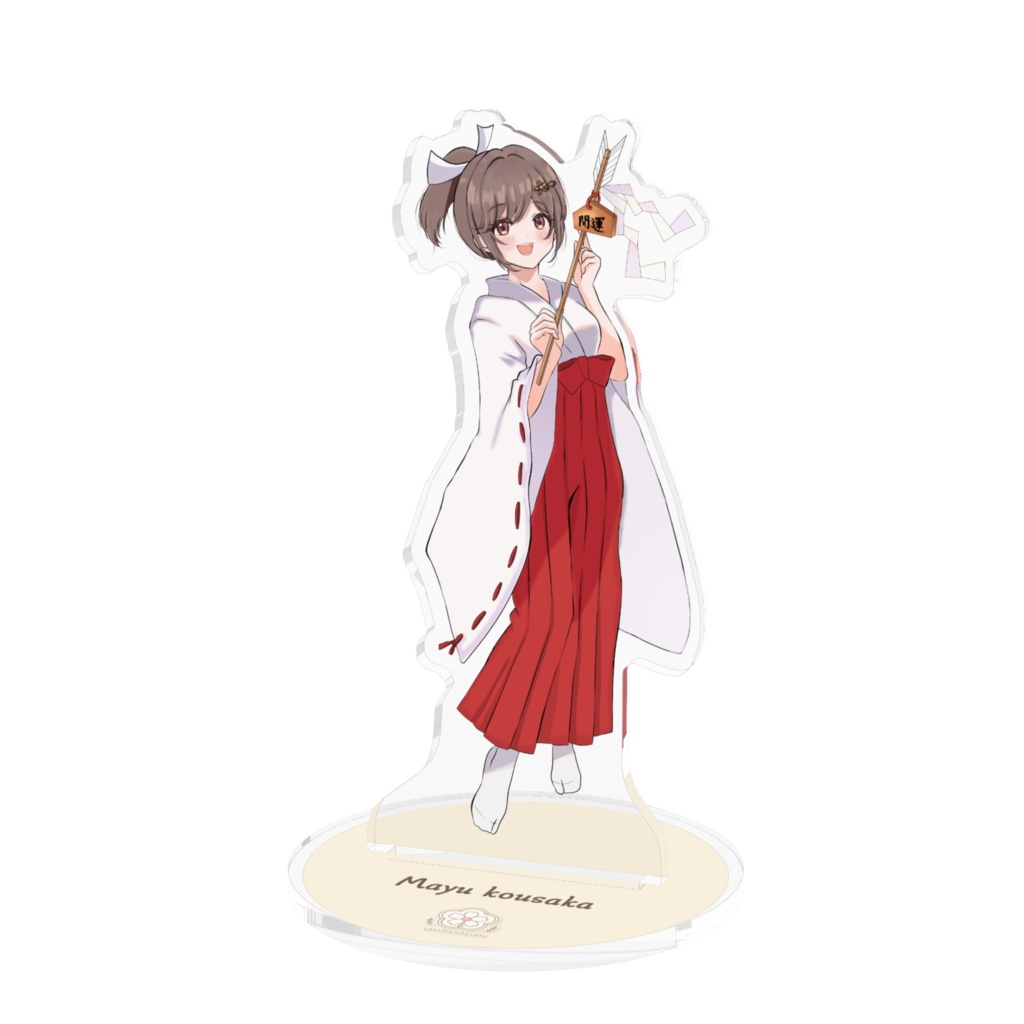 巫女さん アクリルフィギュア