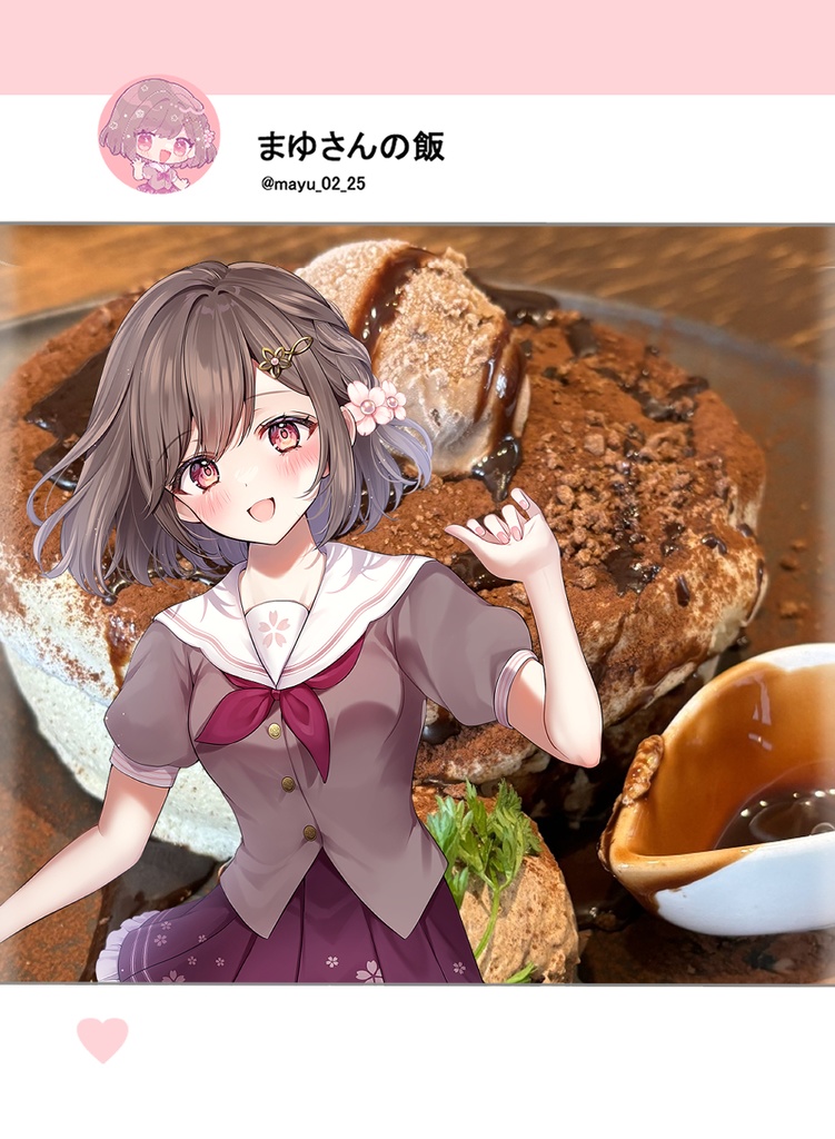 SNS風 クリアカード 思い出写真を一緒に撮ろう📸