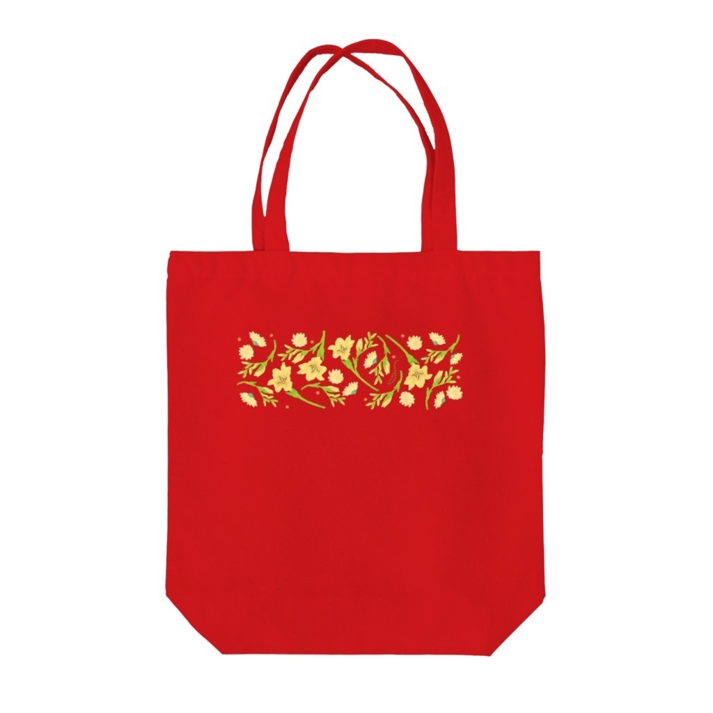 【 SUZURI受注 】トートバック(黄花)4種