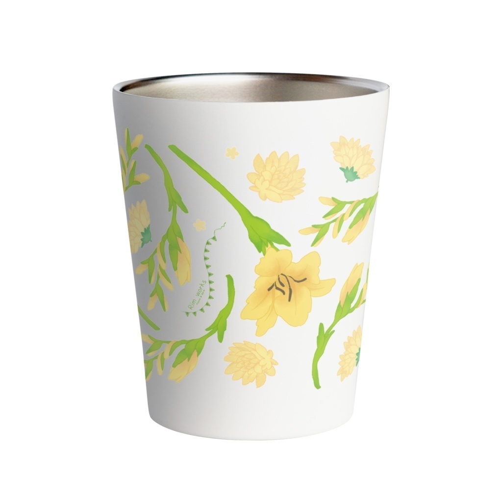 【 SUZURI受注 】サーモタンブラー(フリージア)