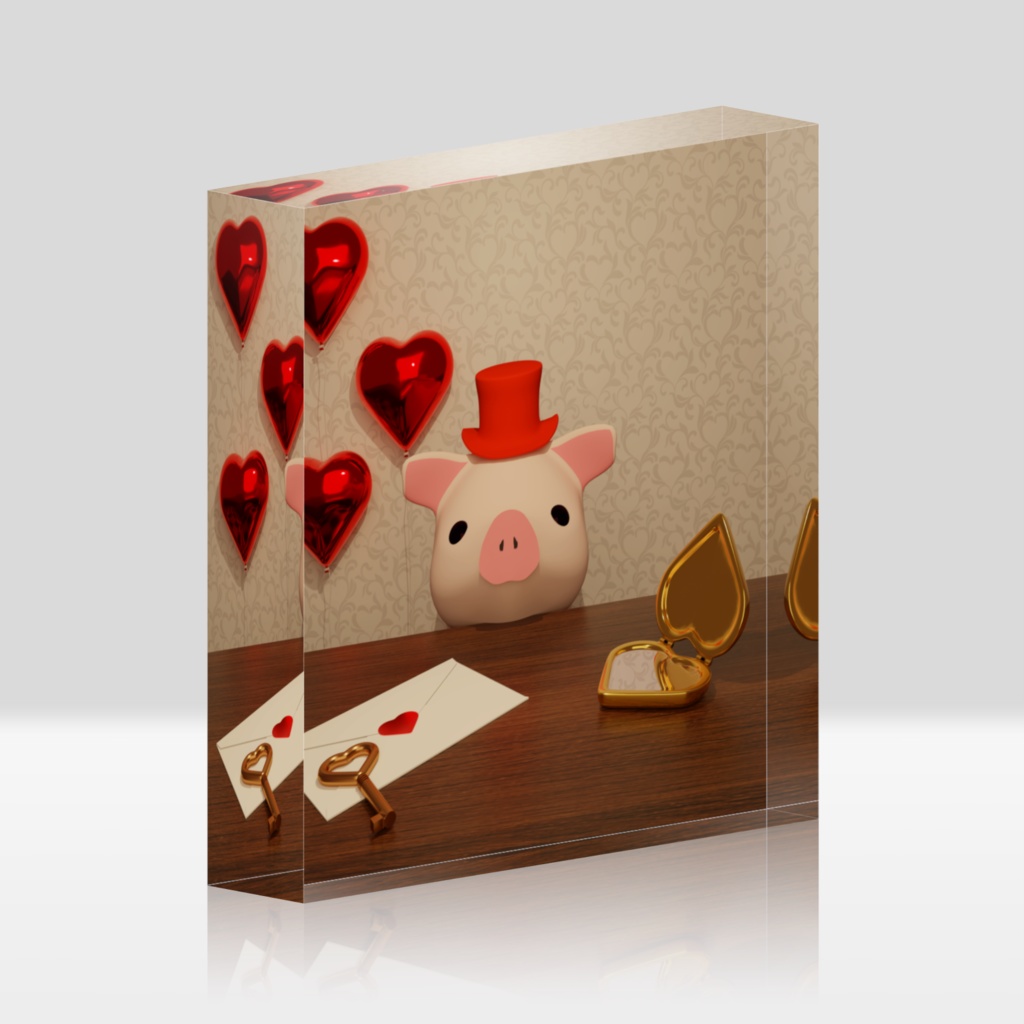[アクリルブロック] 脱出ゲーム HEART