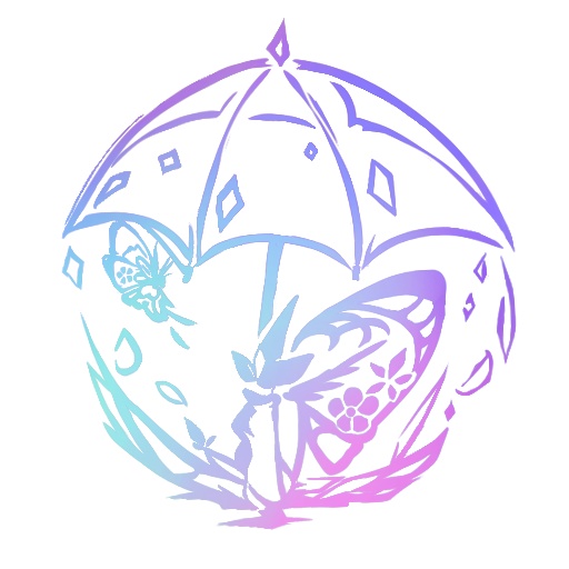 「雨の蝶」ホログラムキーホルダー