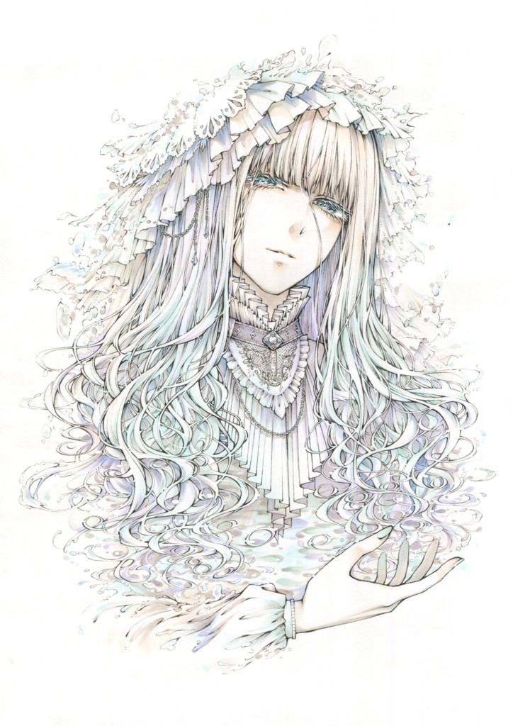 【額装原画】水泡