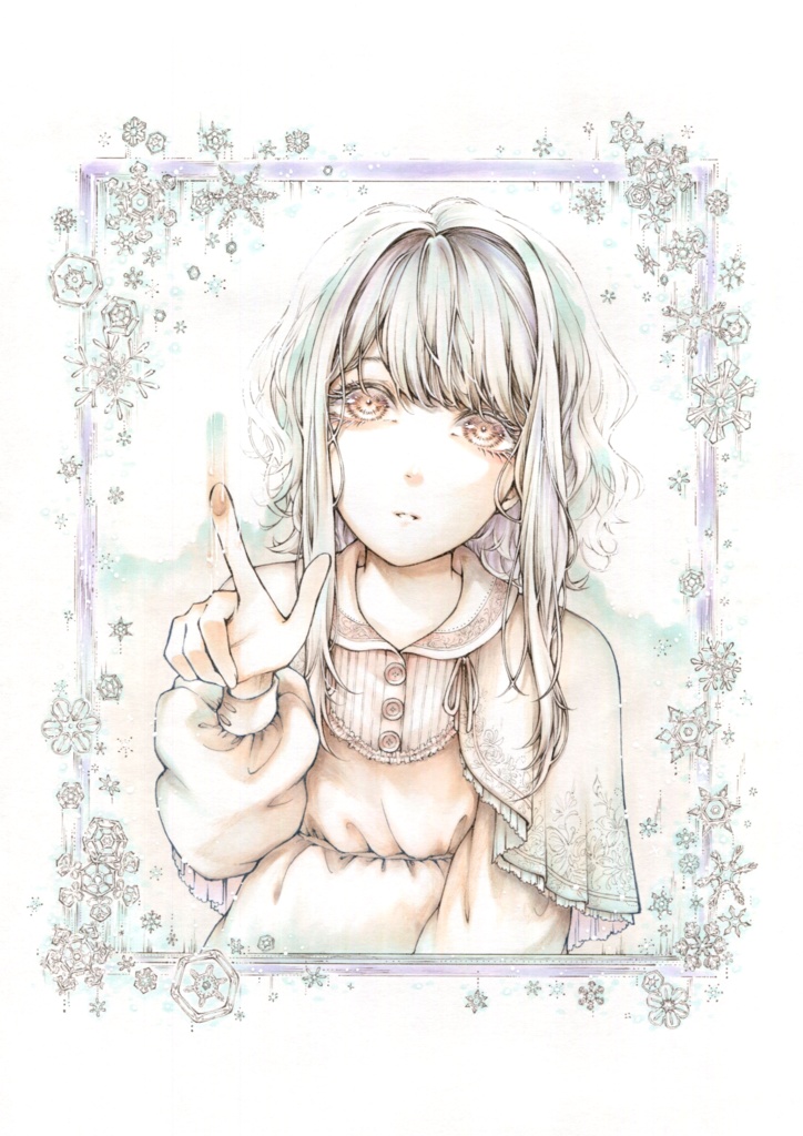 【額装原画】雪