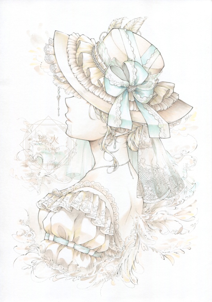 【額装原画】カナリヤ