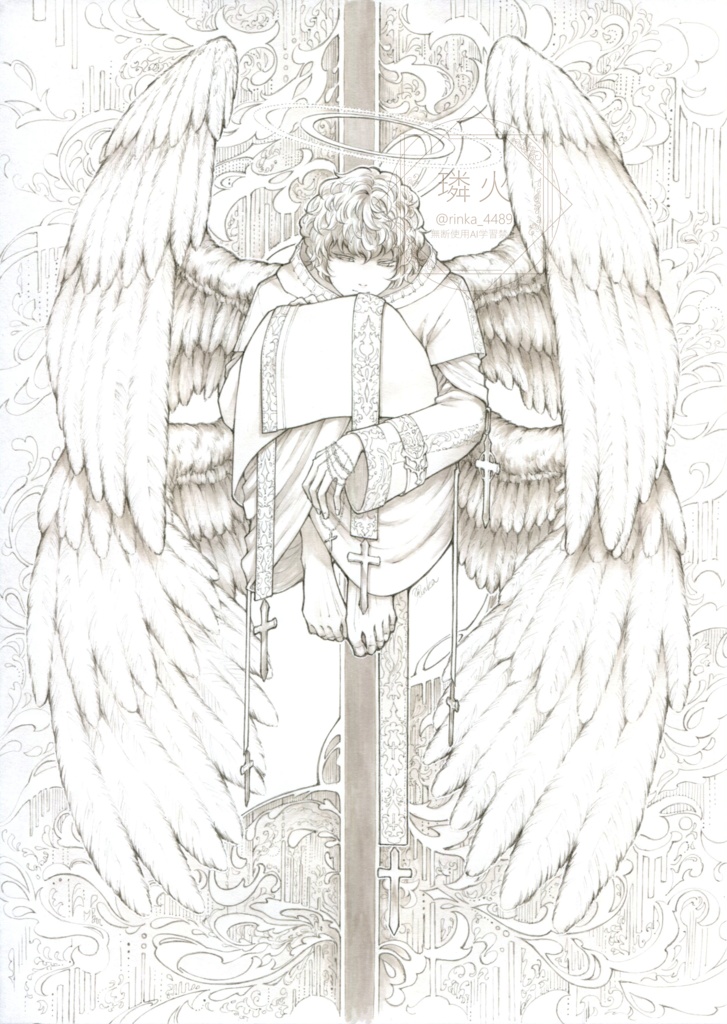 【額装原画】白妙