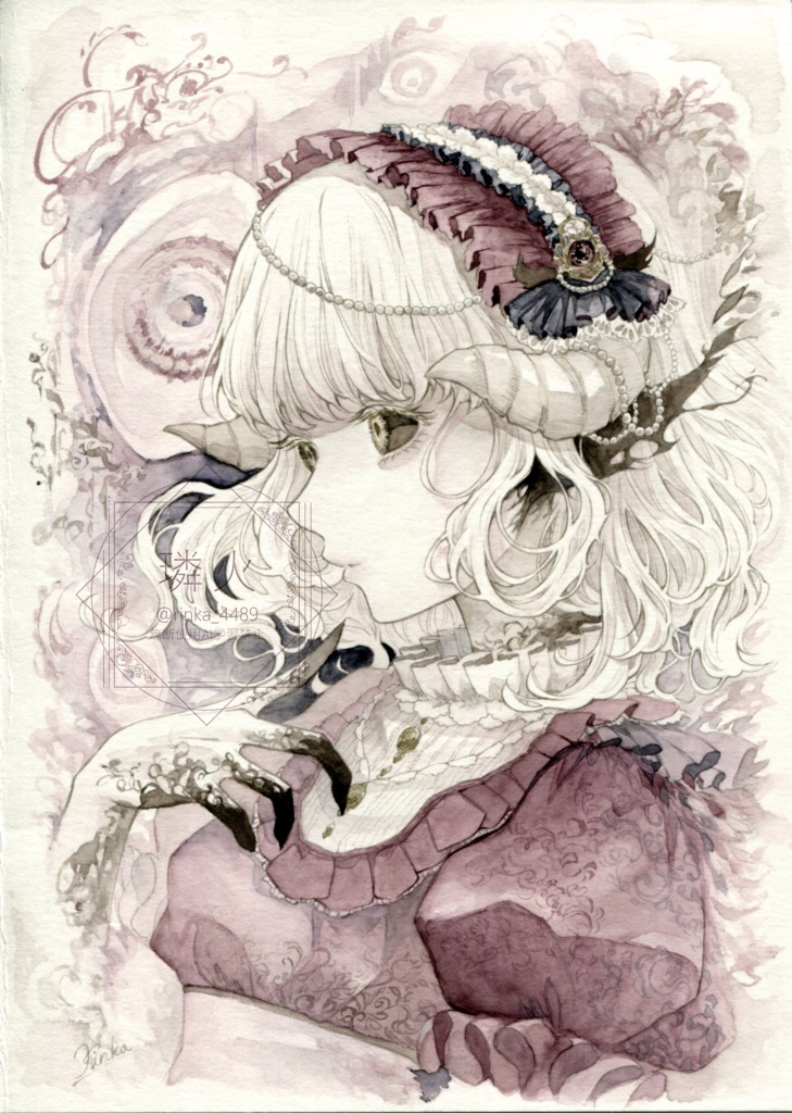 【額装原画】たいくつ