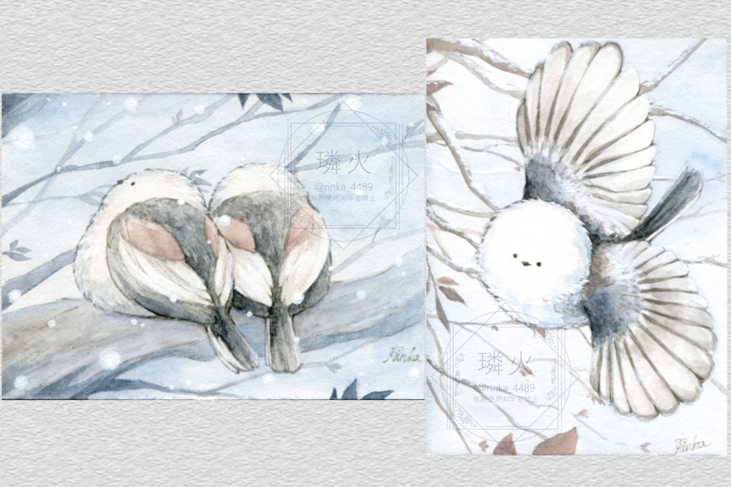 【フレームレス原画】ATC(シマエナガ)