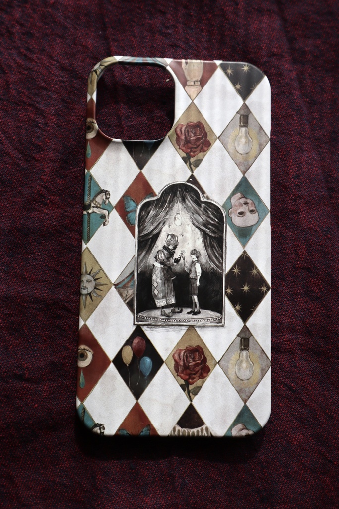 ダイヤ柄スマホケース