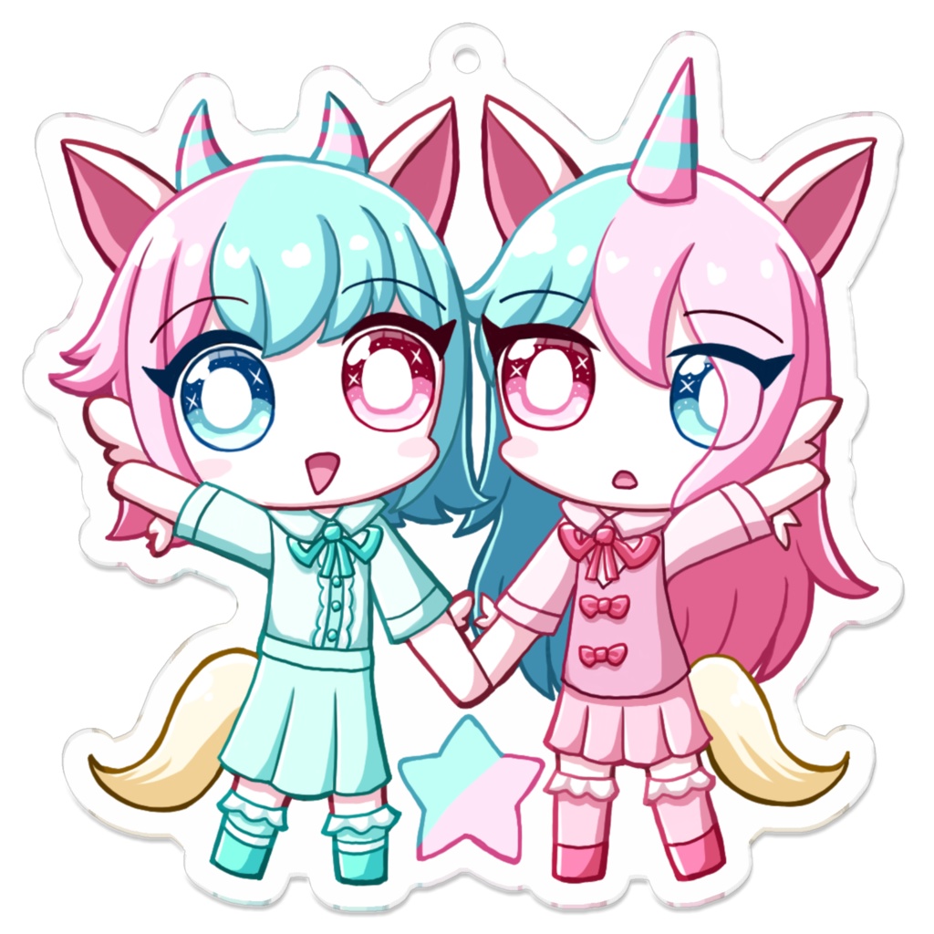 手繋ぎユニィビコルンアクキー