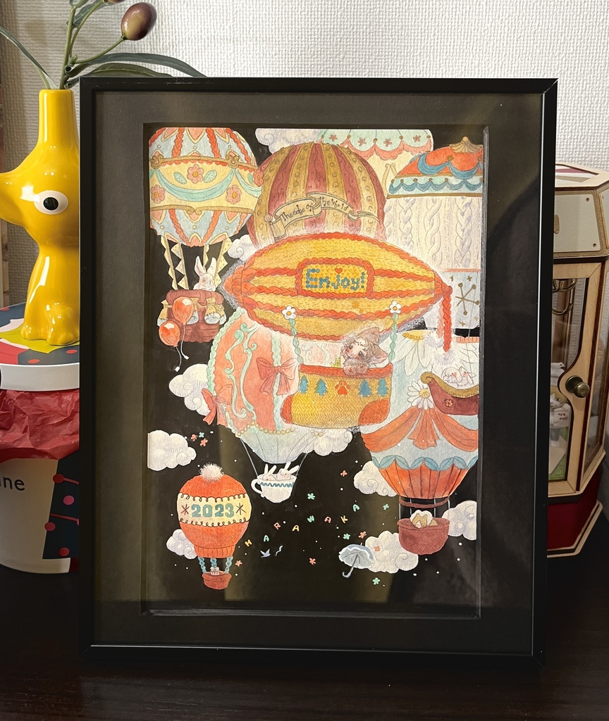 額装原画「世界のまにまに」