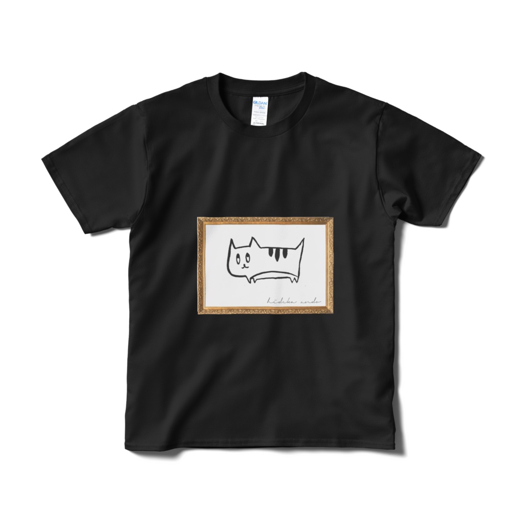 とあるニャーニャーのTシャツ(黒)