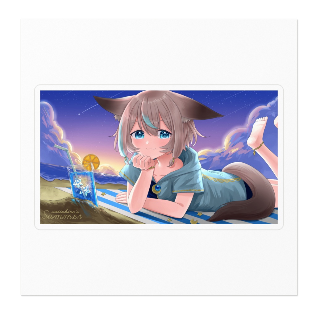 あおいつきね-2023水着ステッカー黒