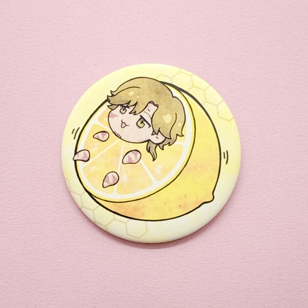 【非公式】れもん十六夜 缶バッジ 56mm