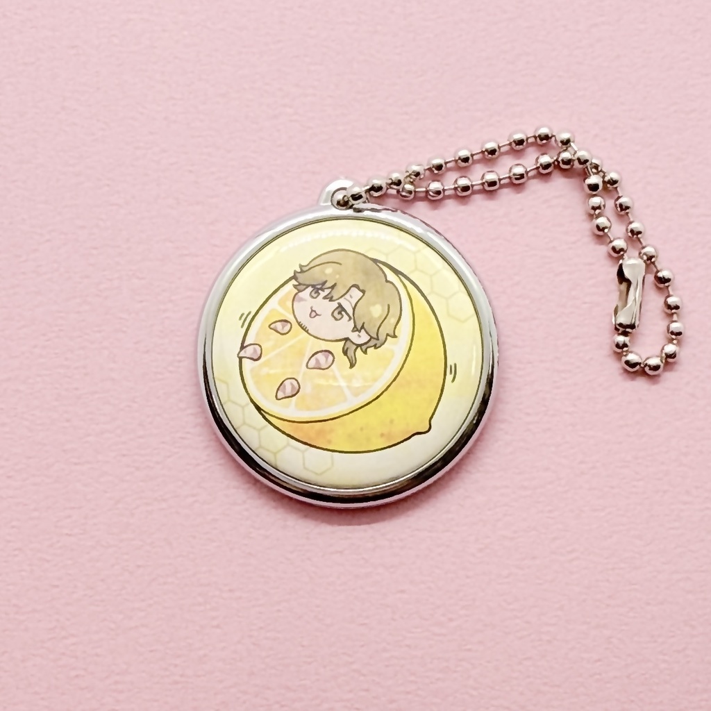 【非公式】れもん十六夜 ボールチェーンキーホルダー 32mm