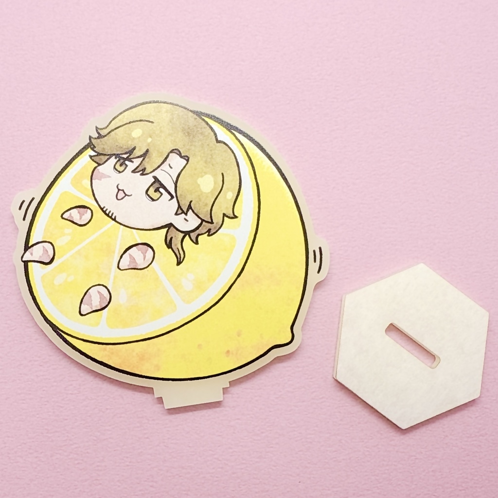 【非公式】れもん十六夜 蓄光アクリルスタンド 75mm